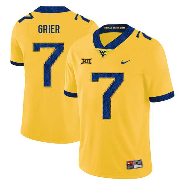 West Virginia Mountaineers 7 Will Grier Yellow College Football Jersey Dzhi,We sell and wholesale West Virginia Mountaineers 7 Will Grier Yellow College Football Jersey Dzhi on line form chian!